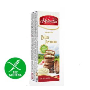 Keks punjen belim kremom bez glutena 180g Molendini