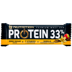 GO ON NUTRITION PROTEIN 33% premium proteinska pločica sa ukusom vanile-maline 50g Sante