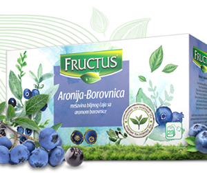 Čaj od aronije i borovnice 20 filter kesica Fructus
