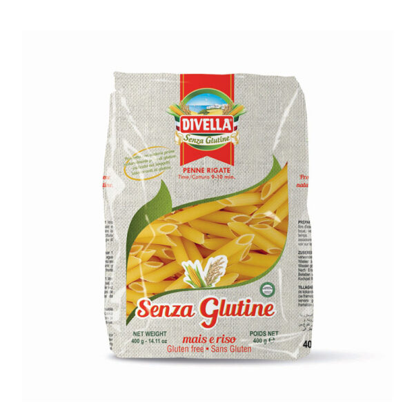 Testenina bez glutena Penne 400g Divella