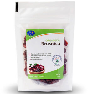 Brusnica sušena organska