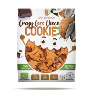 Organski Veganski Keks Crazy Coco Choco – 48g