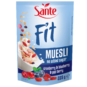 FIT musli sa brusnicom i borovnicom 225g Sante