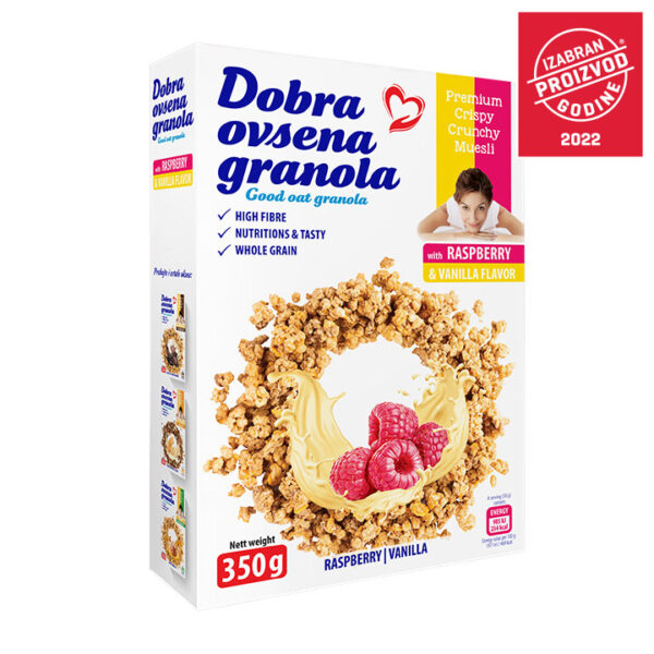 DOBRA OVSENA GRANOLA malina i vanila