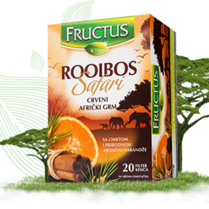 Rooibos Safari čaj 20 filter kesica Fructus