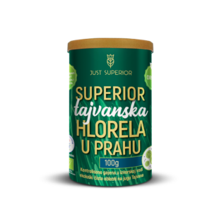 Hlorela - Organska tajvanska Chlorella - 100g - JustSuperior