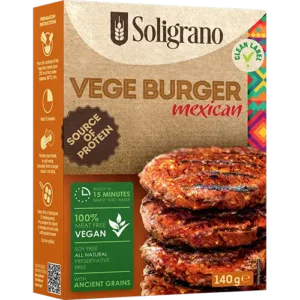 Meksički Vege Burger 140g Soligrano